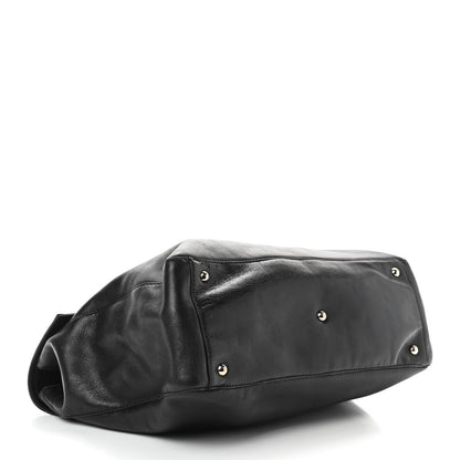 Fendi Vitello Acqua Baguette Satchel Black 4 of 10