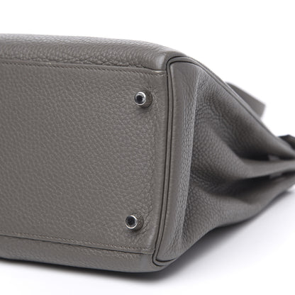 Hermes Taurillon Clemence Kelly Retourne 35 Etain 26 of 30