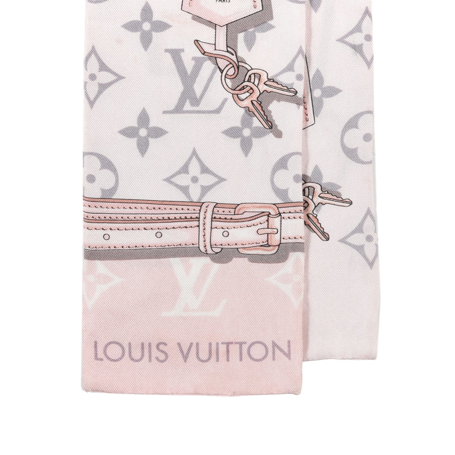 Louis Vuitton Silk Monogram Confidential Bandeau Light Pink 2 of 3