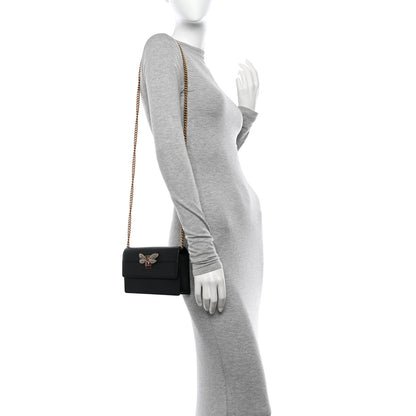 Gucci Calfskin Queen Margaret Chain Wallet Black 2 of 9