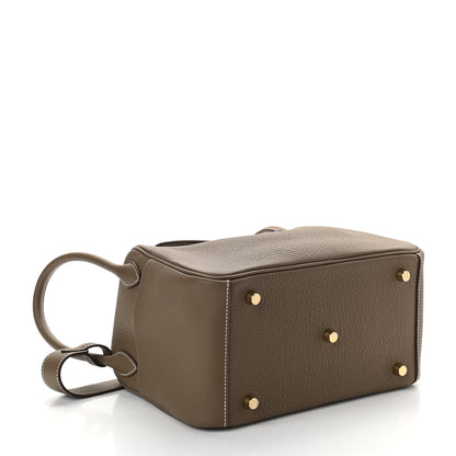 Hermes Taurillon Clemence Lindy 26 Etoupe 4 of 9