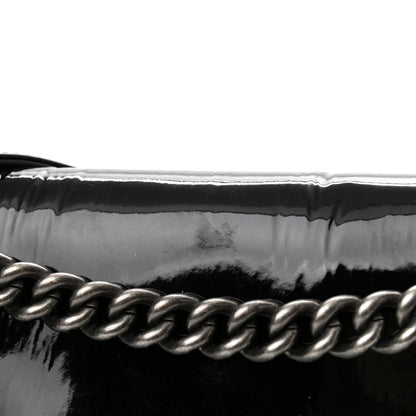 Chanel Patent Large Boy Reverso Flap Black 12 of 13