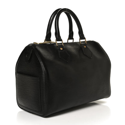 Louis Vuitton Epi Speedy 25 Black 3 of 19