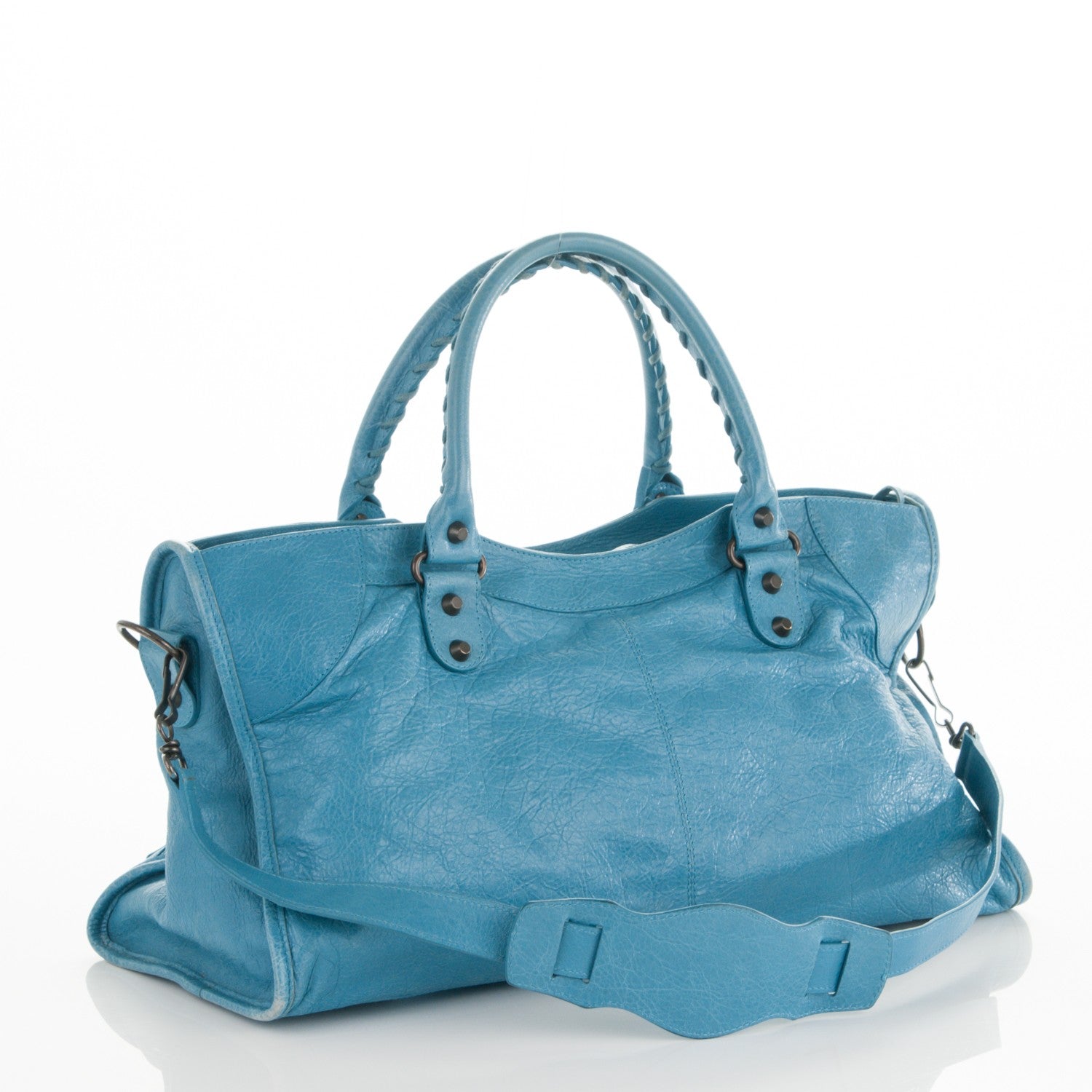 Balenciaga Agneau Classic Hardware Part Time Bleu Indigo 4 of 9