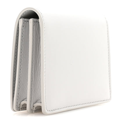 Celine Shiny Calfskin Triomphe Business Card Holder Cloudy Grey 3 of 9