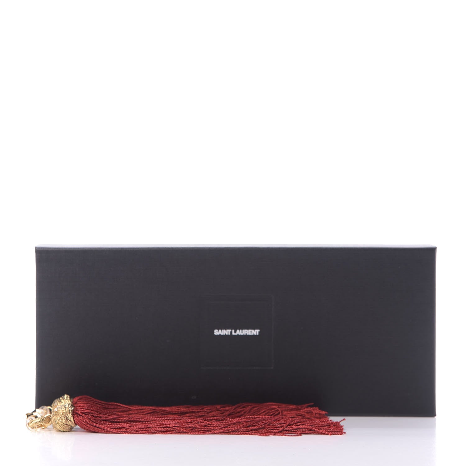 Saint Laurent Metal Tassel Earrings Gold Rouge Dore 3 of 3