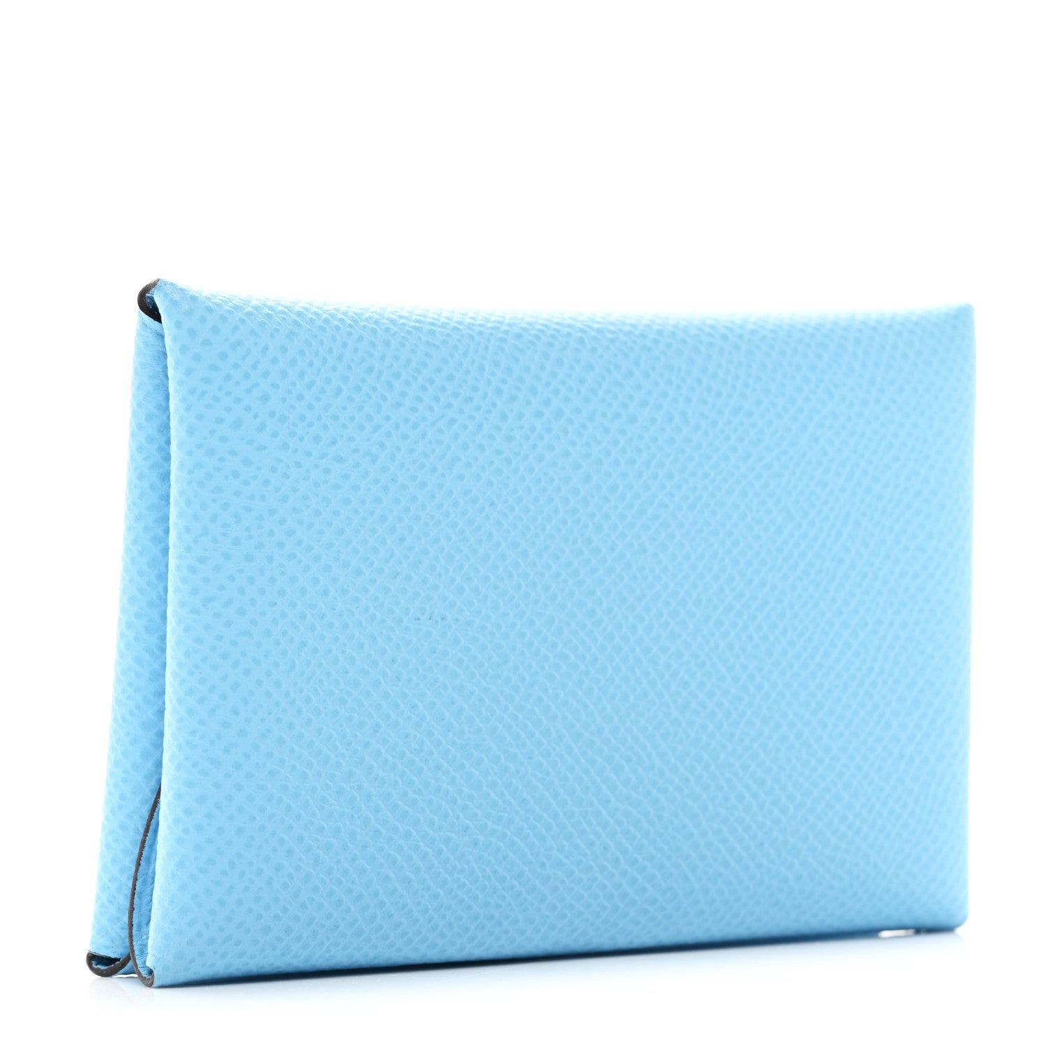 Hermes Epsom Calvi Duo Card Case Celeste 3 of 8