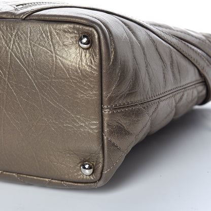 Chanel Metallic Aged Calfskin Quilted Medium Cotton Club Tote Bronze 6 of 9