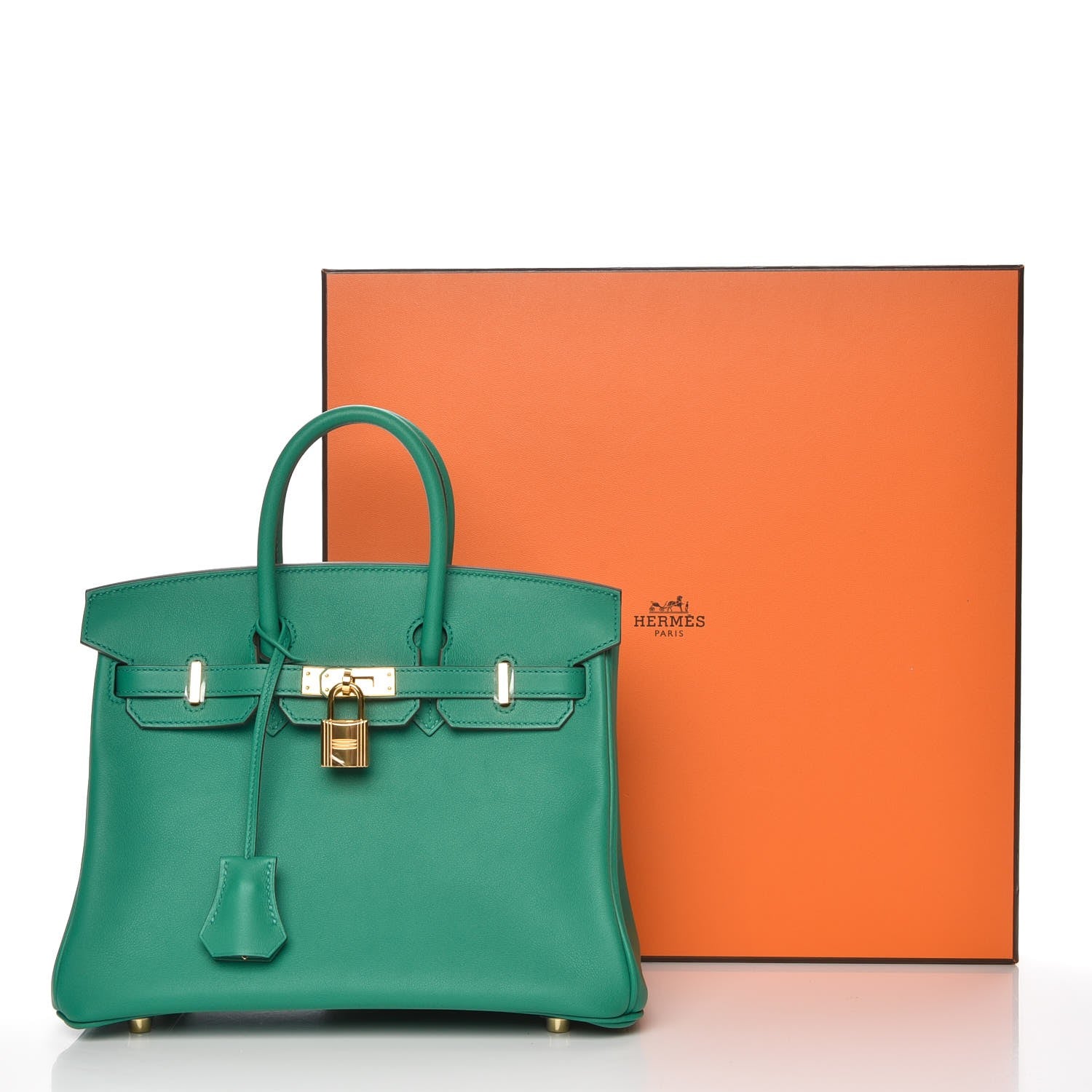 Hermes Swift Birkin 25 Vert Vertigo 7 of 32