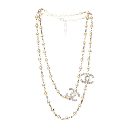 Chanel Pearl CC Long Necklace Gold 3 of 6