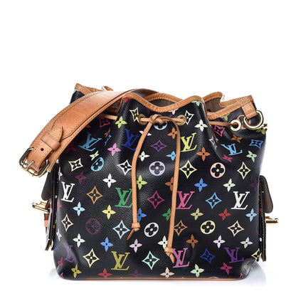 Louis Vuitton Monogram Multicolor Petit Noe Black 1 of 13
