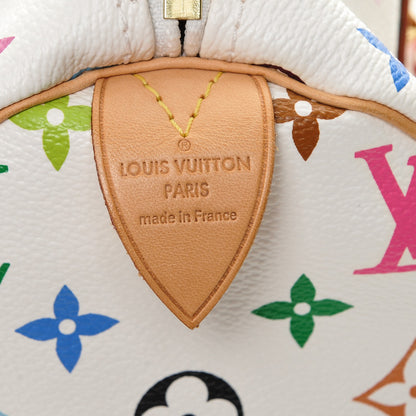 Louis Vuitton Monogram Multicolor Speedy 30 White 6 of 7