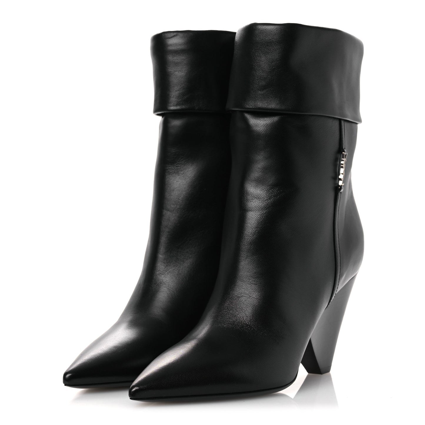 Lambskin Liz 85 Wedge Booties 37.5 Black