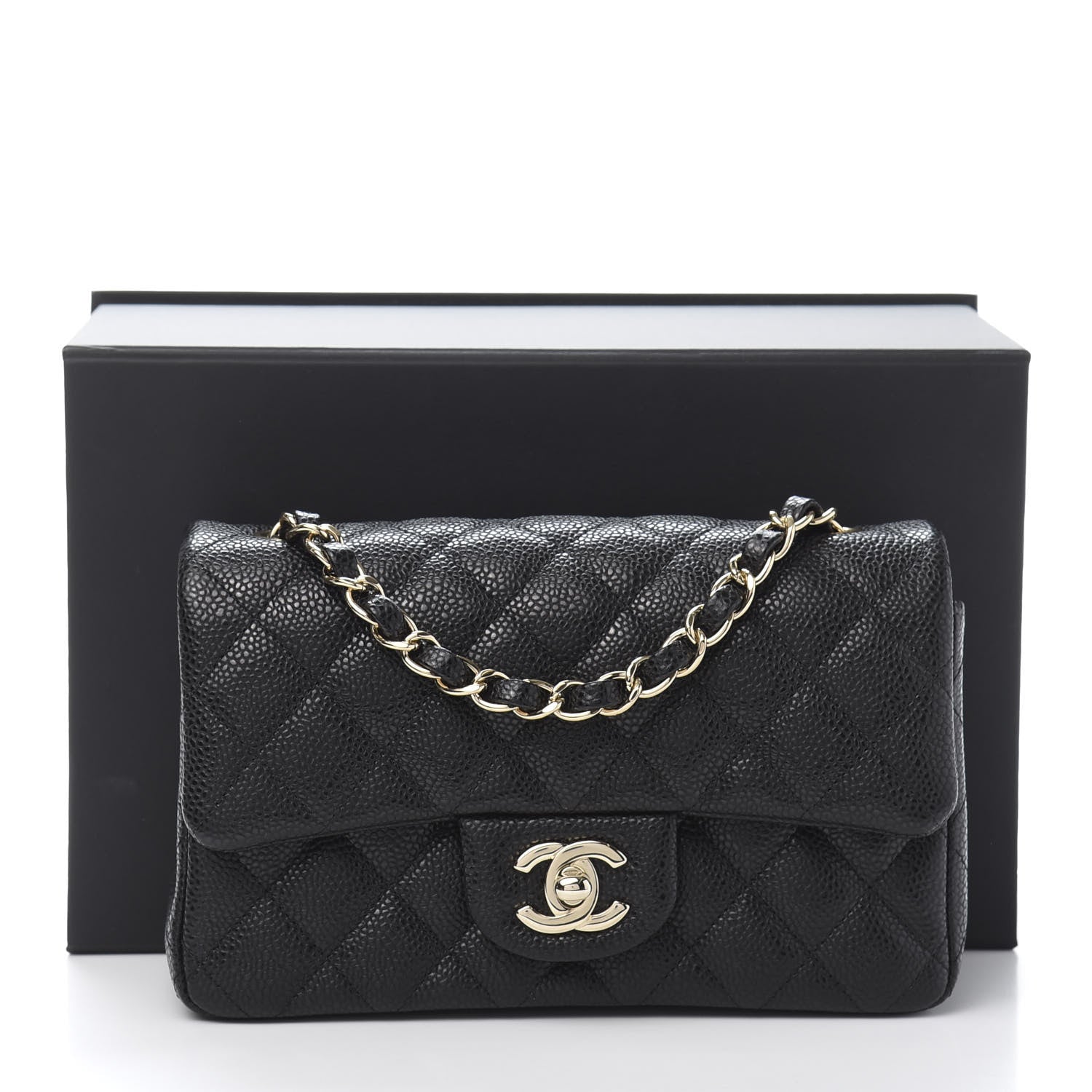 Chanel Caviar Quilted Mini Rectangular Flap Black 11 of 11