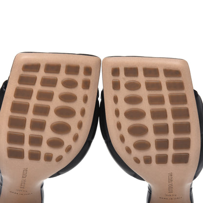 Bottega Veneta Nappa Quilted Rubber Lido Mule Sandals 38.5 Black 9 of 9