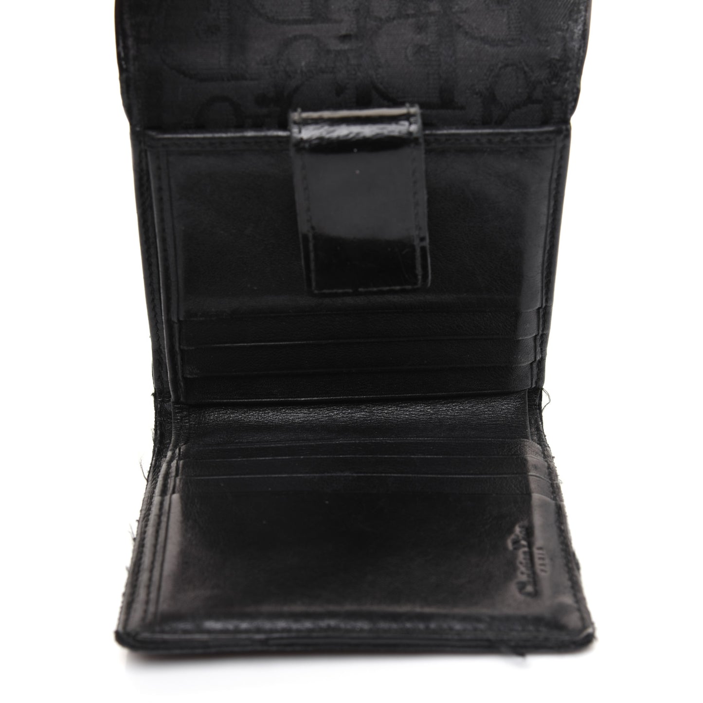 Monogram Compact Saddle Wallet Black