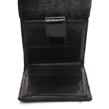 Christian Dior Monogram Compact Saddle Wallet Black 6 of 24