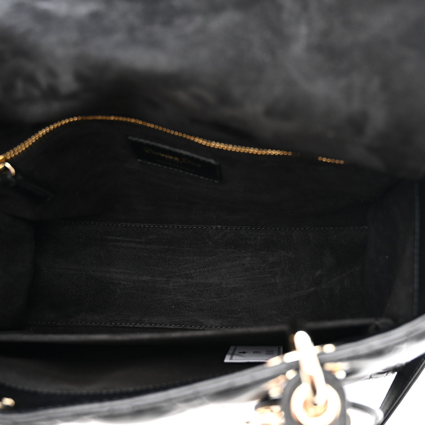 Lambskin Cannage Medium Lady Dior Black