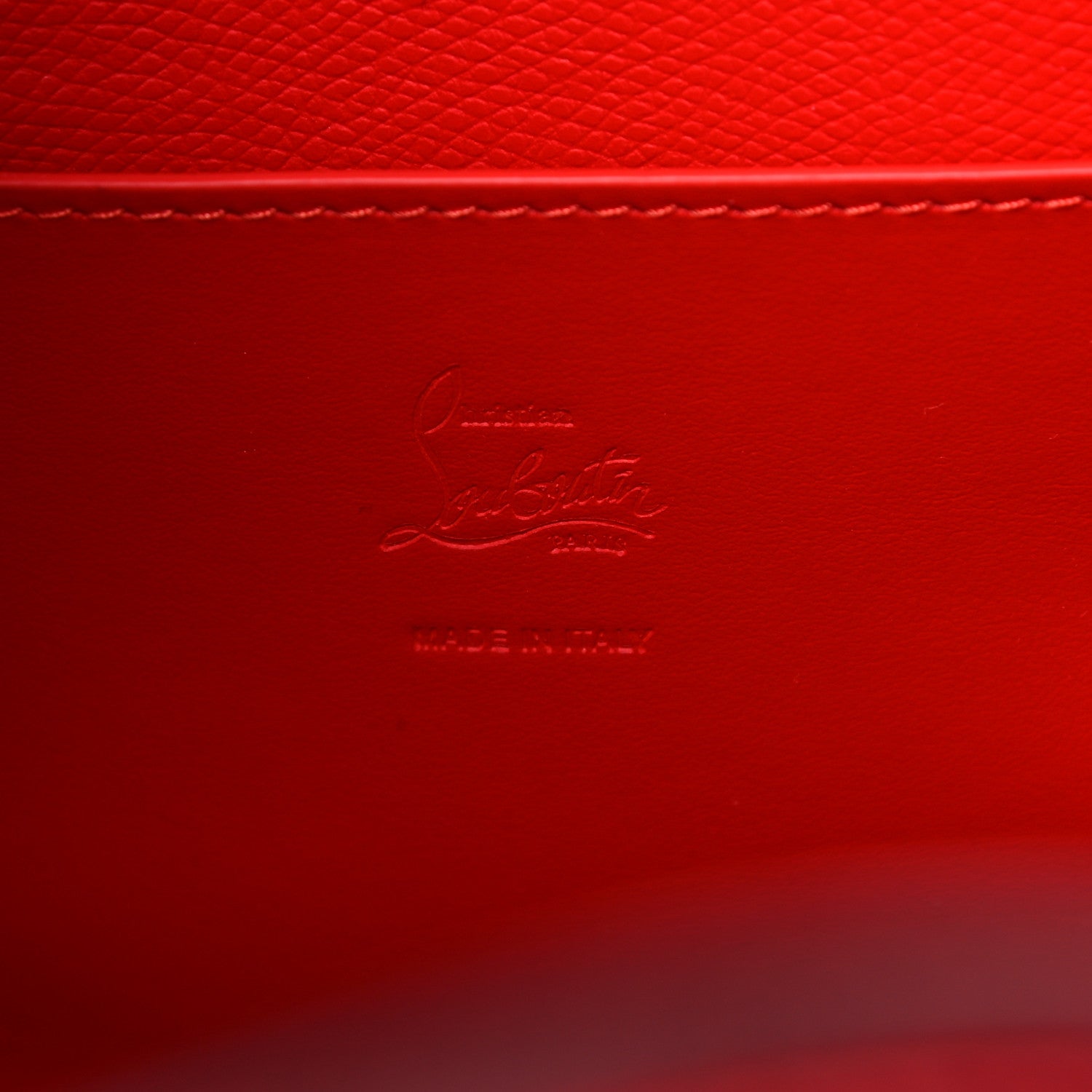 Christian Louboutin Crocodile Embossed Calfskin Spiked Small Cabarock Shopper Tote Red 6 of 13