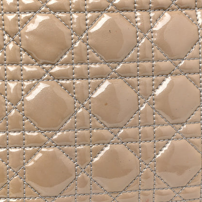 Christian Dior Patent Cannage Large Dior Soft Shopping Tote Beige 16 of 25