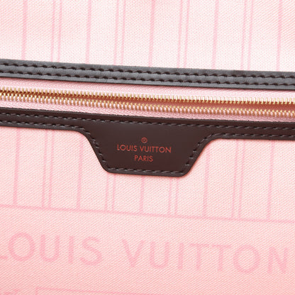 Louis Vuitton Damier Ebene Neo Neverfull MM Rose Ballerine 6 of 10