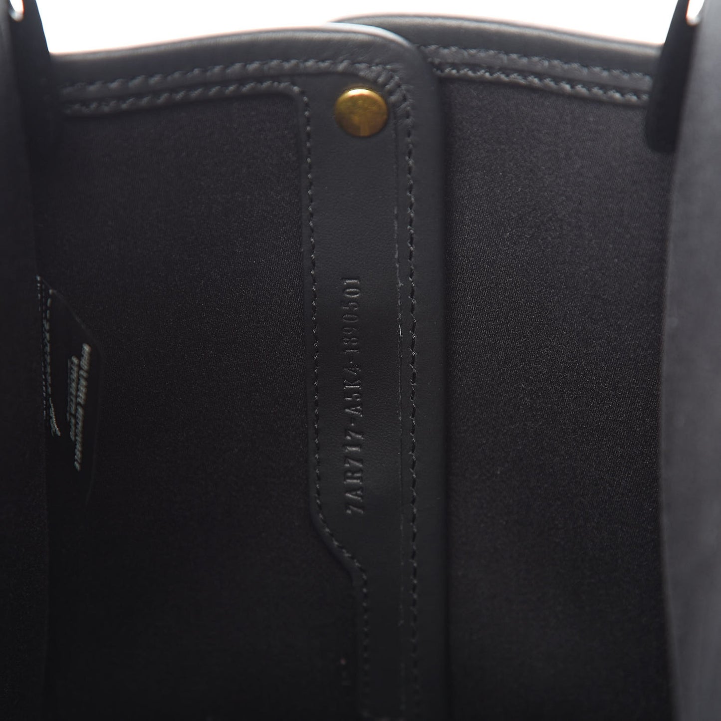 Glazed Fabric Vitello Century FF 1974 Stamp Patch Mini Peekaboo Defender Cover Mogano Panna Black