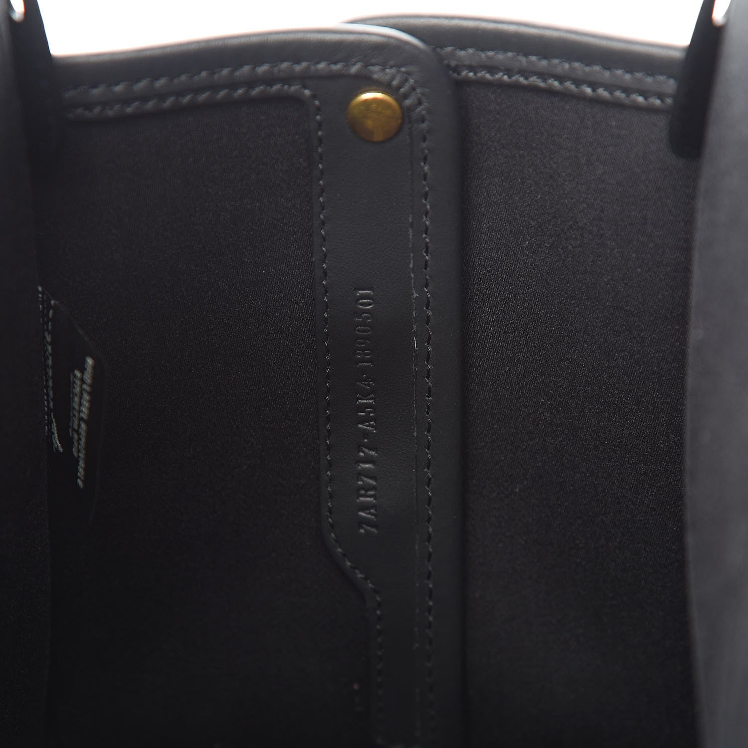 Fendi Glazed Fabric Vitello Century FF 1974 Stamp Patch Mini Peekaboo Defender Cover Mogano Panna Black 7 of 7