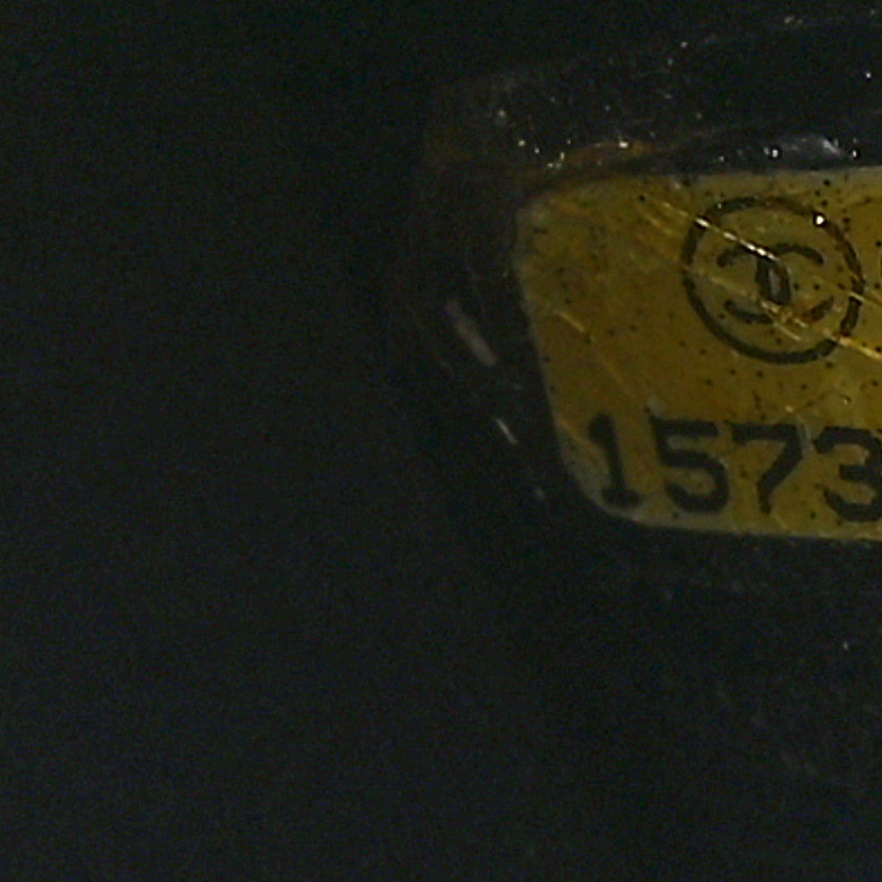 Glazed Crumpled Calfskin Quilted Mini Rita Top Handle Flap Black