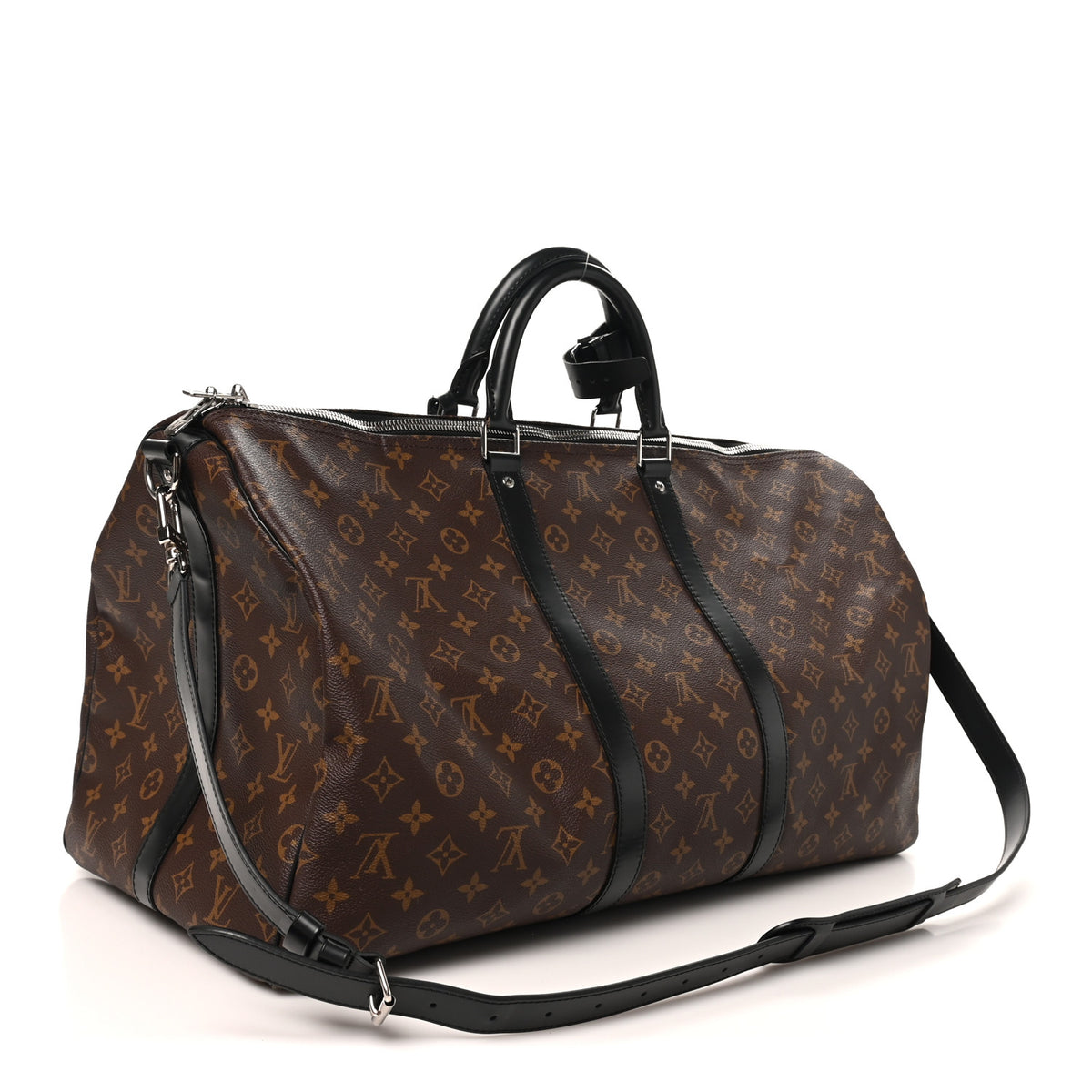Louis Vuitton Monogram Macassar Keepall Bandouliere 55 2 of 9