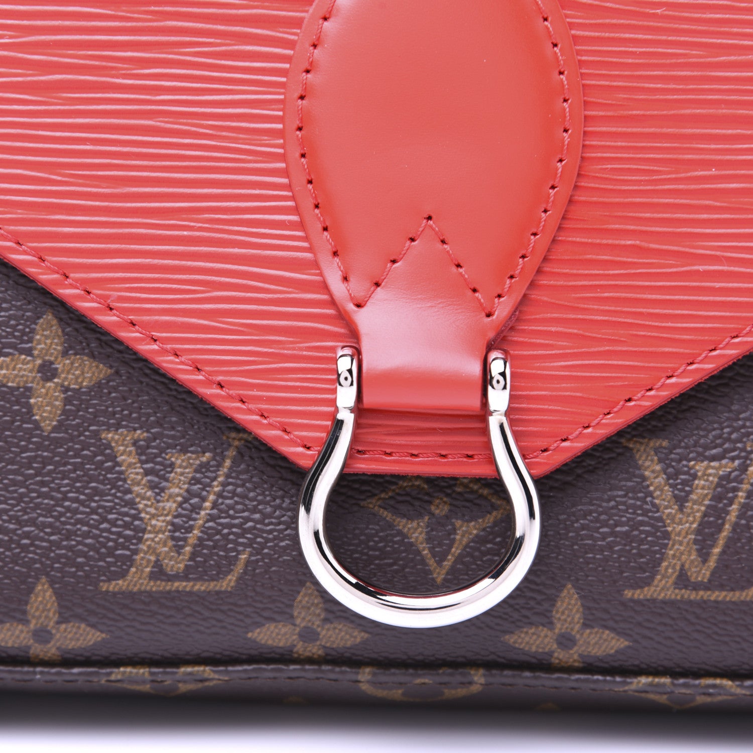 Louis Vuitton Monogram Epi Saint Michel Coquelicot 12 of 14