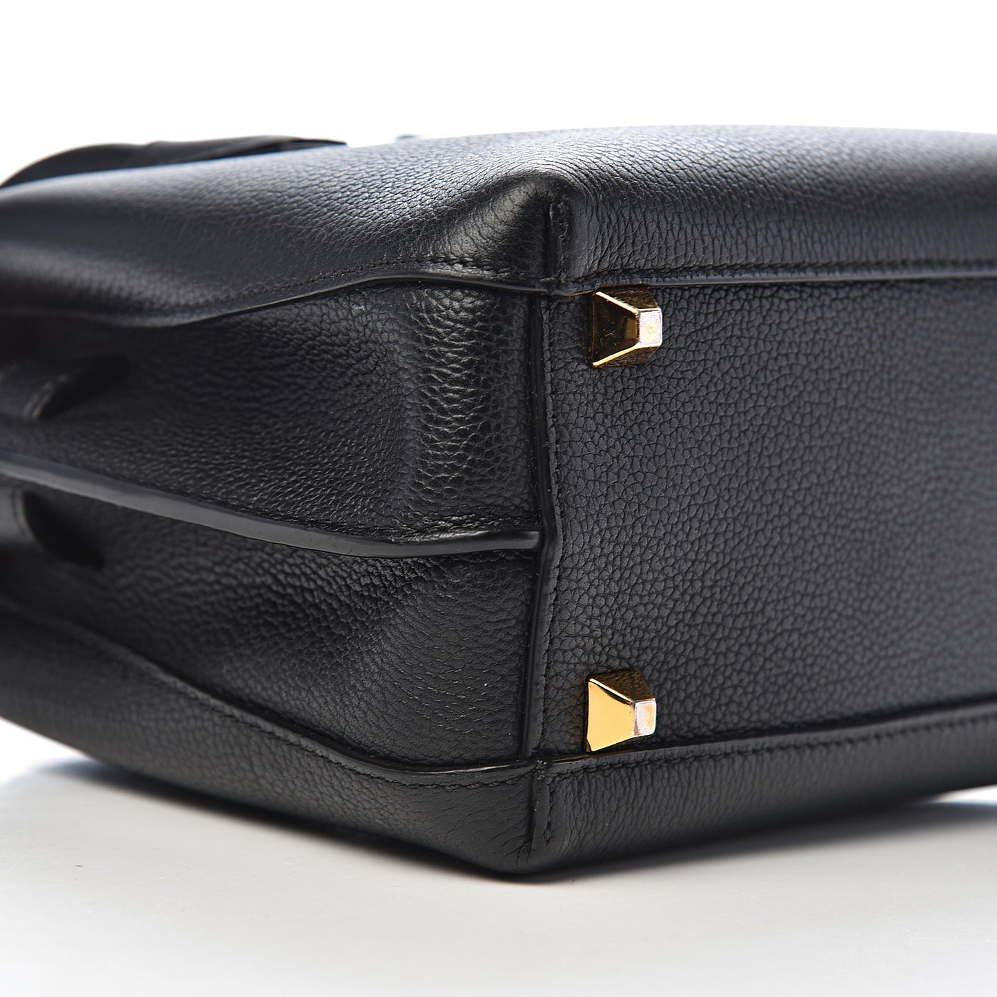 Grained Calfskin Mini Milla Tote Black