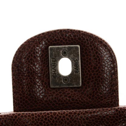 Chanel Crumpled Calfskin Quilted Medium Elastic Flap Bordeaux 5 of 8