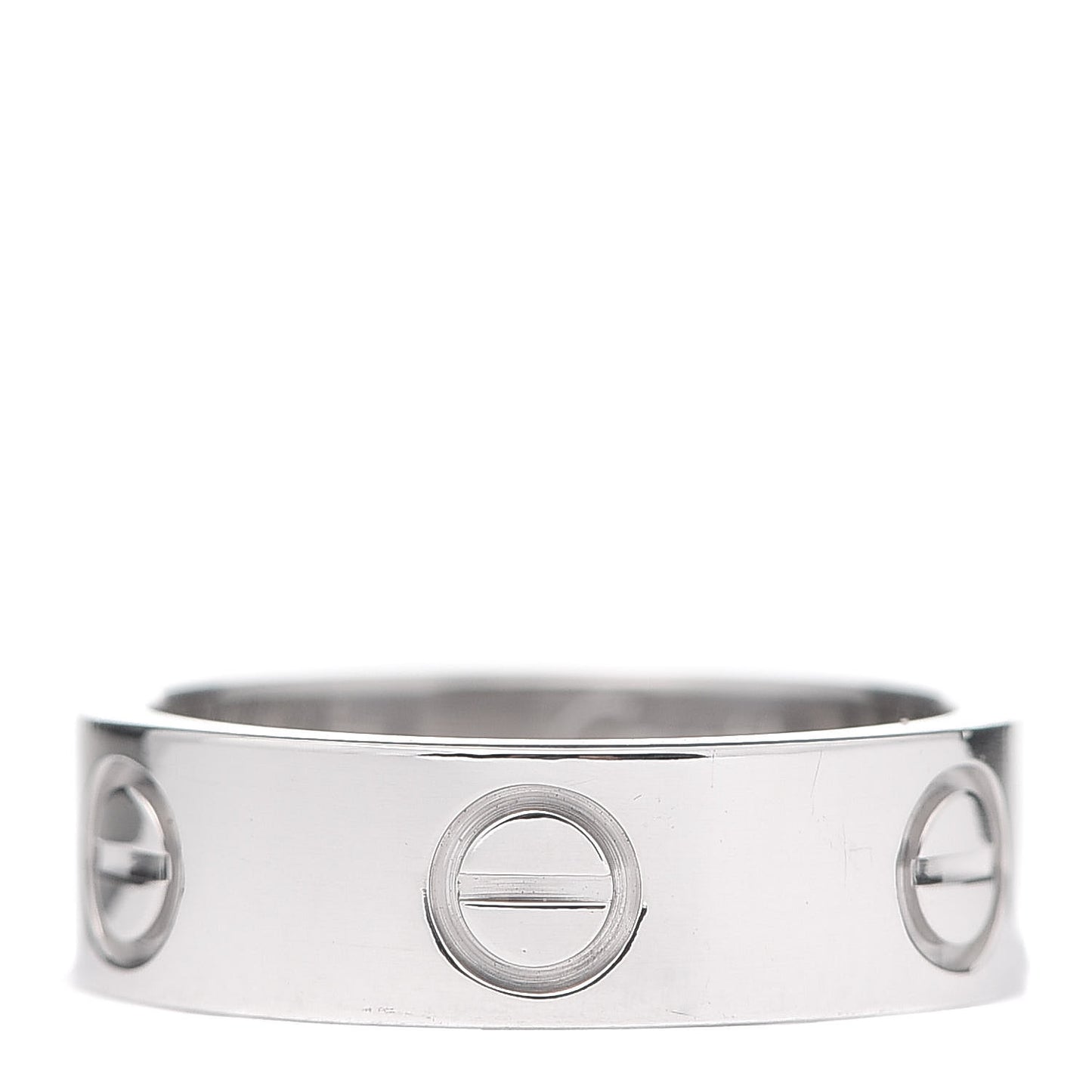 18K White Gold 5.5mm LOVE Ring 49 4.75