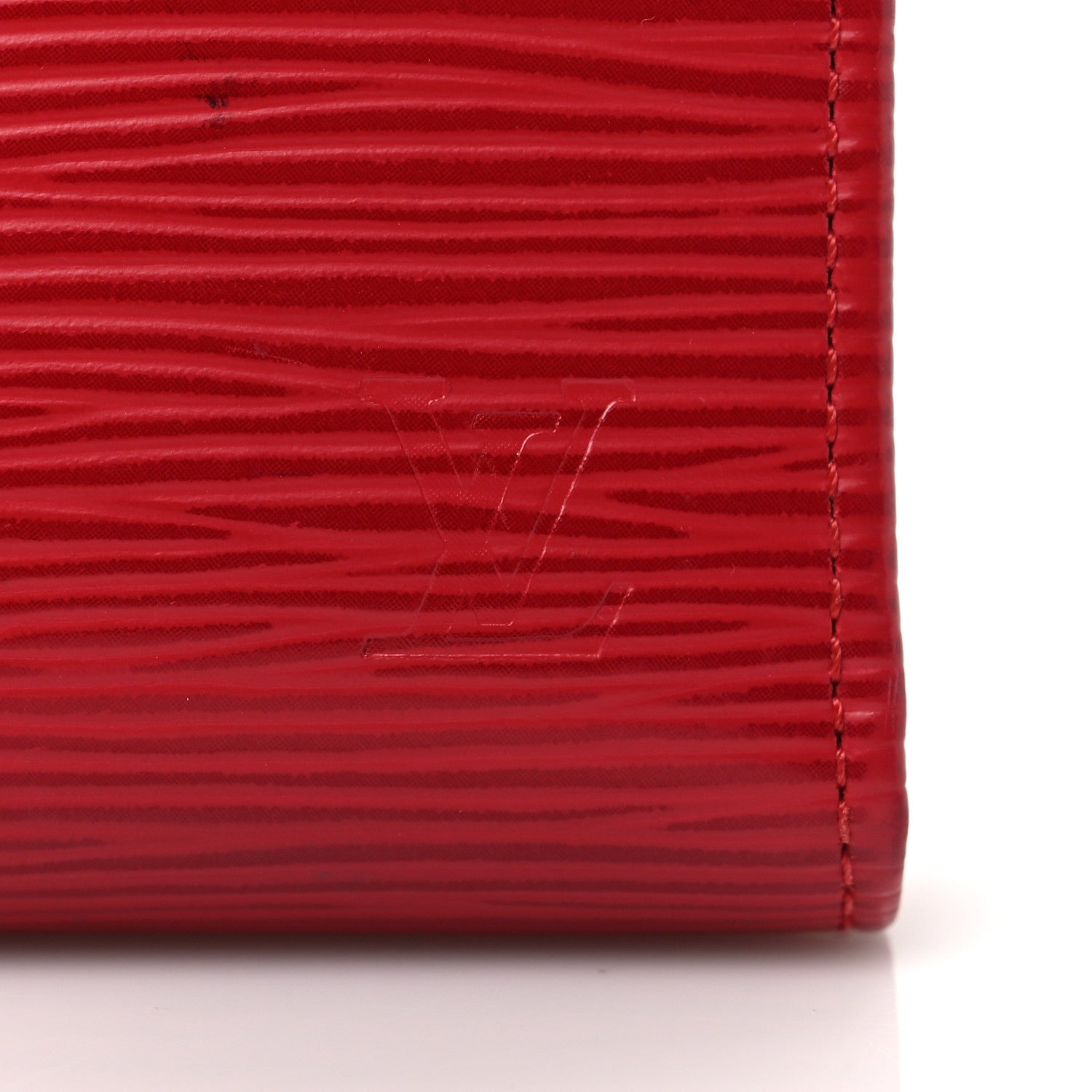 Louis Vuitton Epi French Purse Wallet Castillan Red 7 of 7