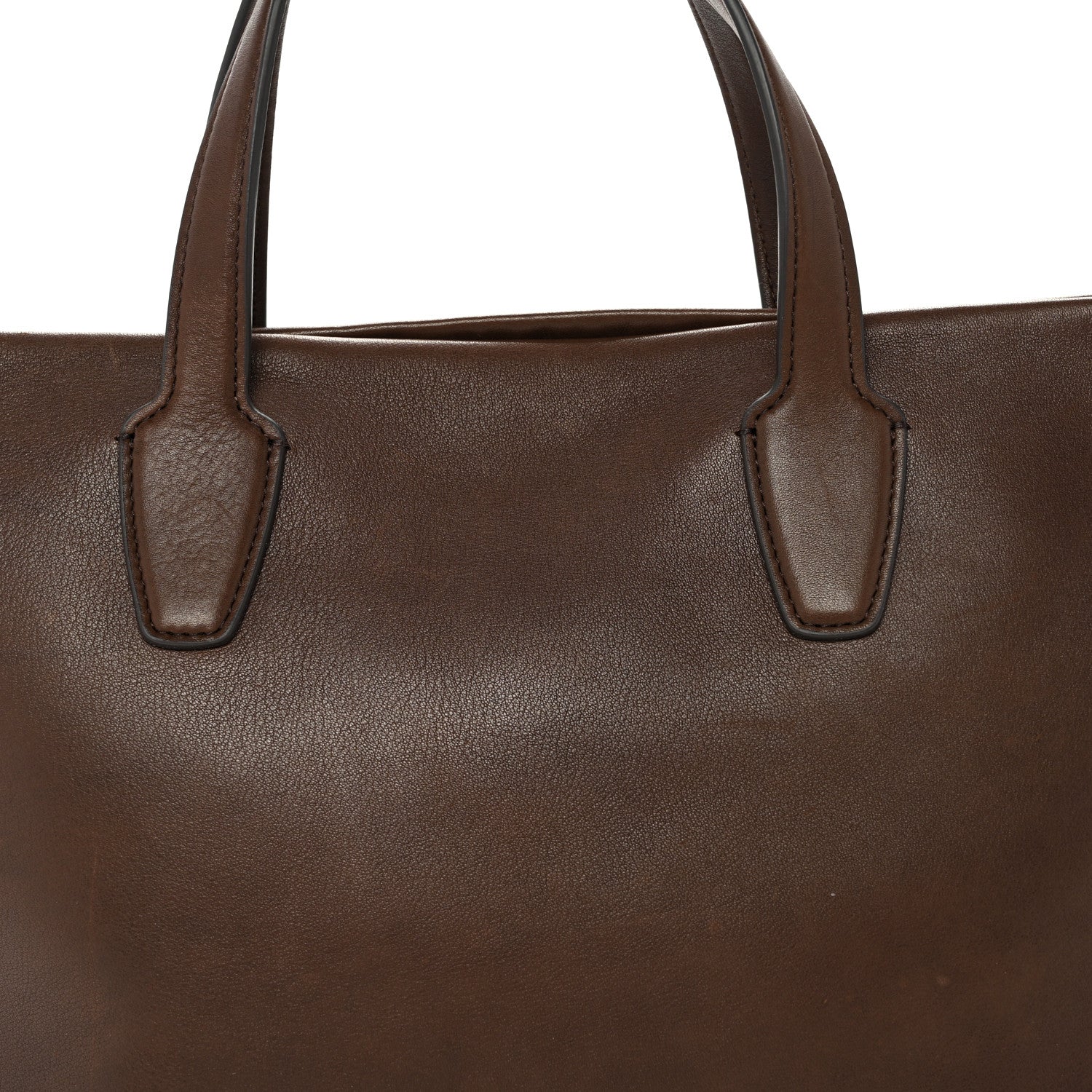 The Row Calfskin Marcel Slouchy Top Handle Bag Deep Brown 7 of 10