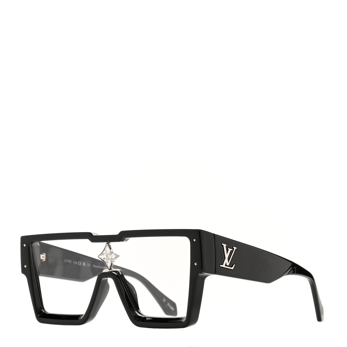 Acetate Swarovski Crystal Cyclone Sunglasses Z1790E Black