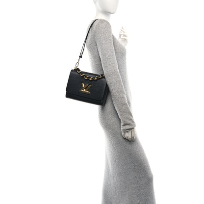 Louis Vuitton Epi Twist Braided Strap Shoulder Bag MM Black 2 of 10