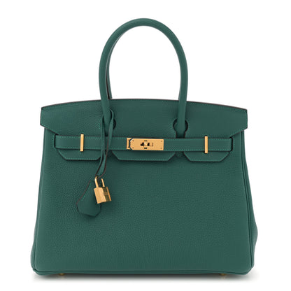 Hermes Togo Birkin 30 Malachite 1 of 12