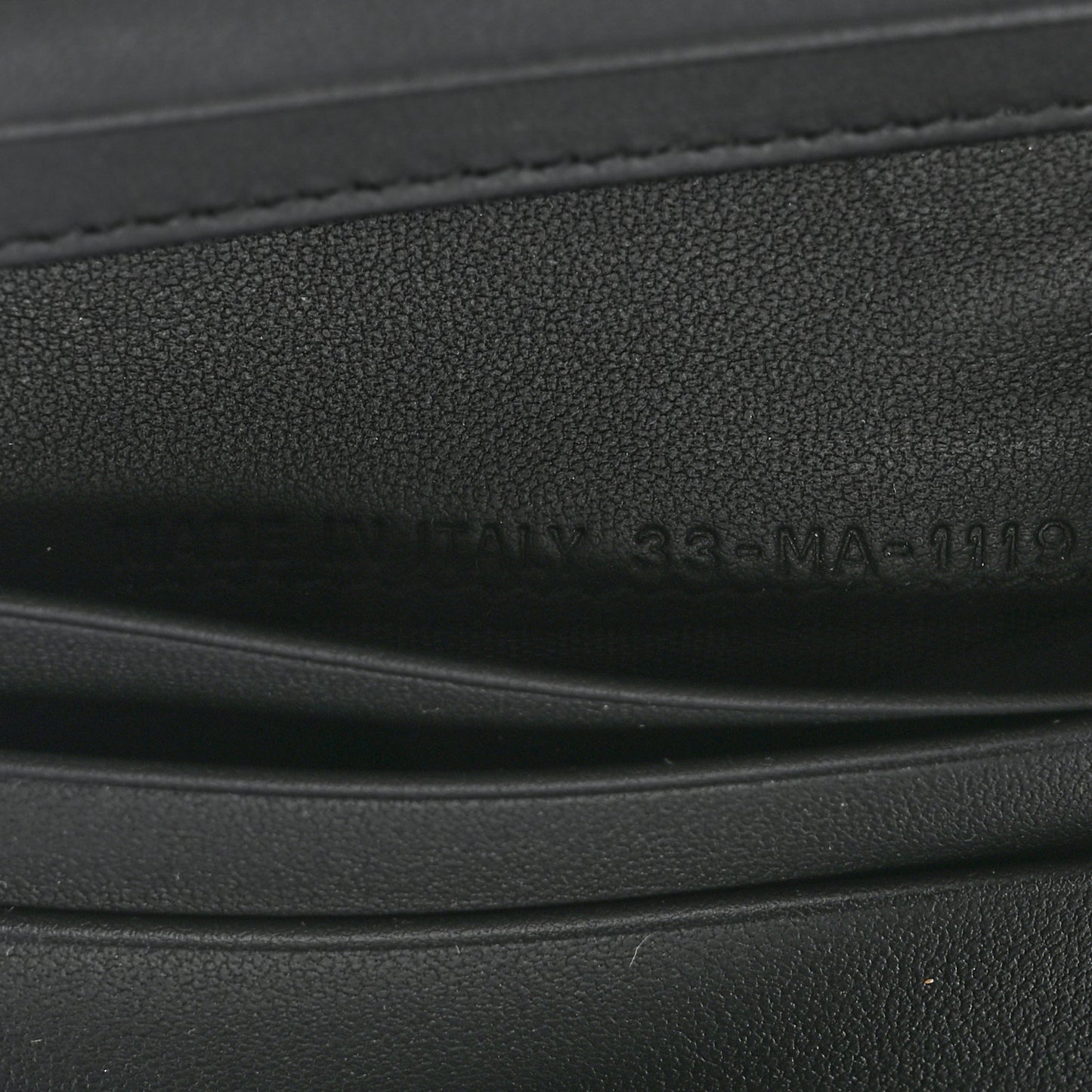 Ultra Matte Calfskin Saddle Lotus Wallet Black
