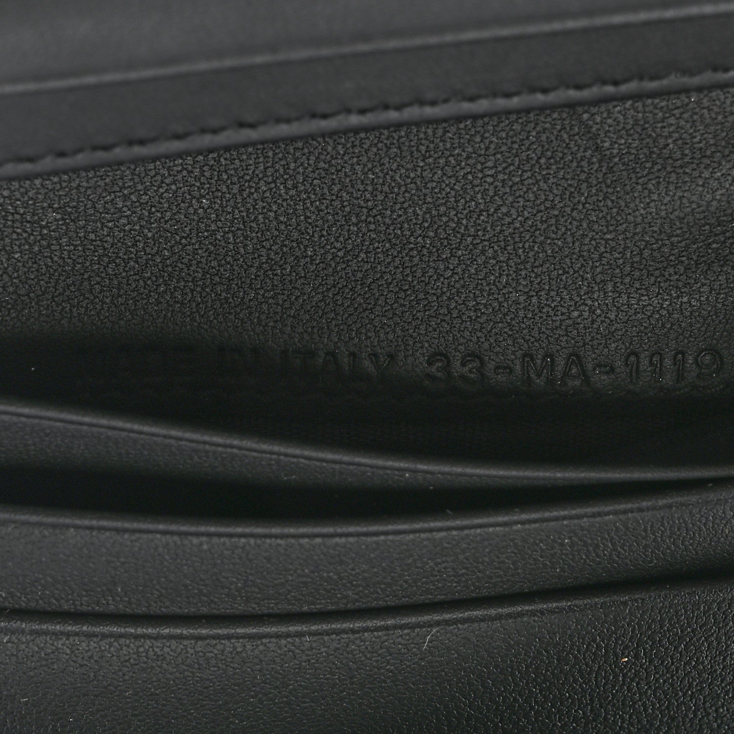Christian Dior Ultra Matte Calfskin Saddle Lotus Wallet Black 7 of 8