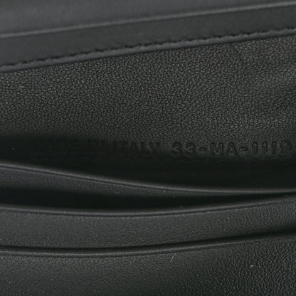 Christian Dior Ultra Matte Calfskin Saddle Lotus Wallet Black 7 of 8
