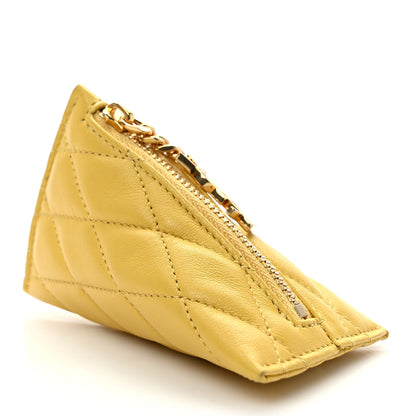 Saint Laurent Quilted Lambskin Berlingo Bag Charm Sunflower 4 of 6