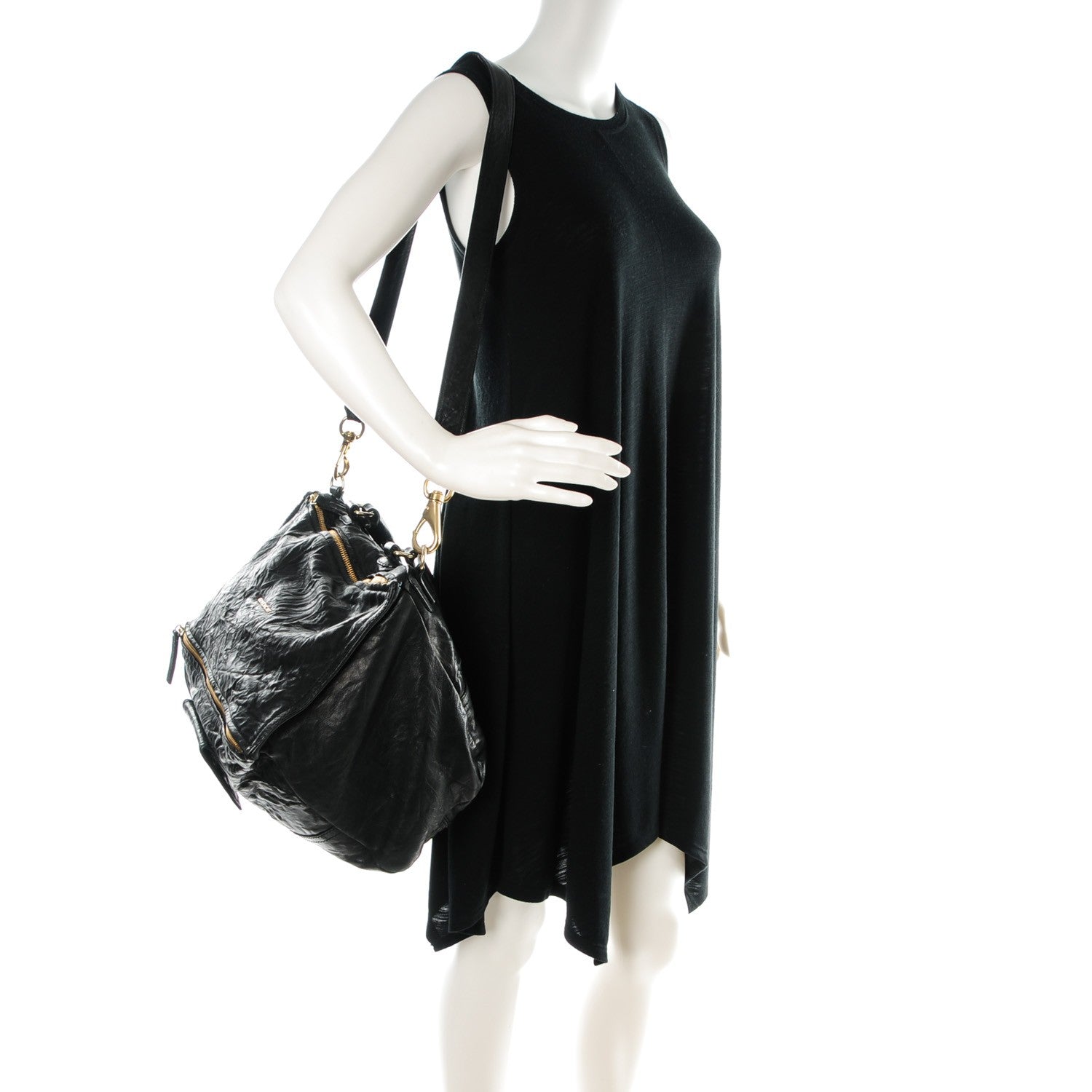 Givenchy Tumbled Sheepskin Large Pandora Black 2 of 9