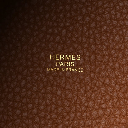Hermes Taurillon Clemence Picotin Lock 22 MM Gold 6 of 13
