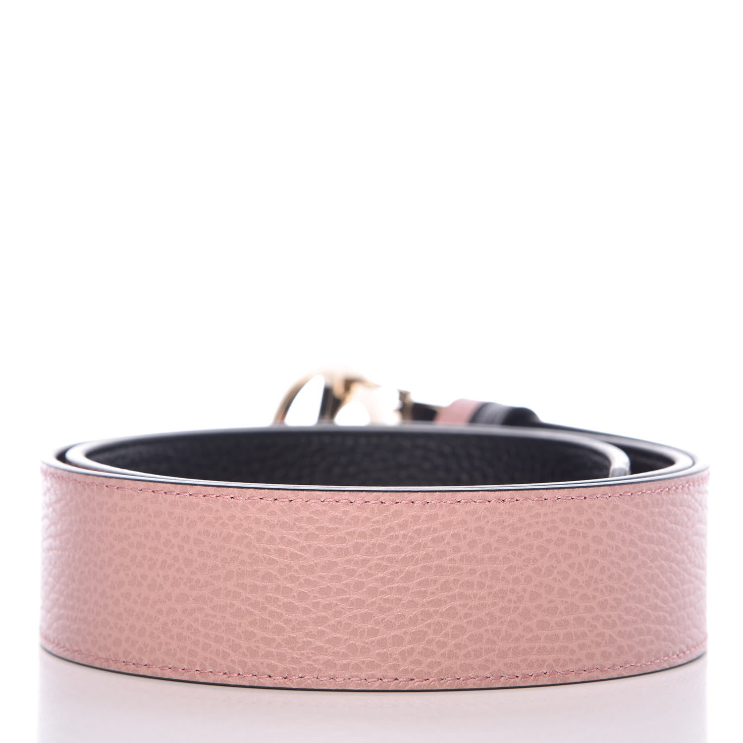 Gucci Calfskin 1973 Reversible Belt 90 36 Black Pink 5 of 10
