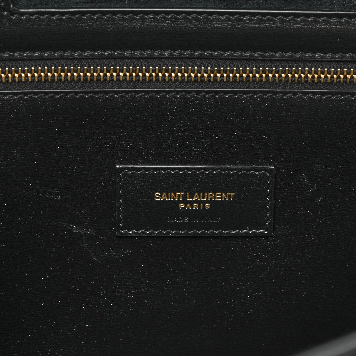 Saint Laurent Smooth Calfskin Maillon Cabas Tote Black 7 of 15