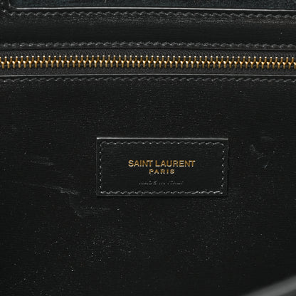Saint Laurent Smooth Calfskin Maillon Cabas Tote Black 7 of 15