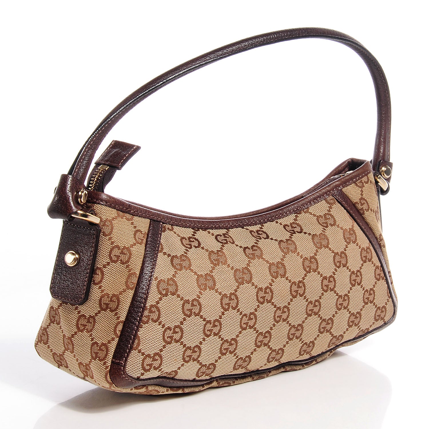 Gucci Monogram Small Abbey Shoulder Bag Brown 3 of 7