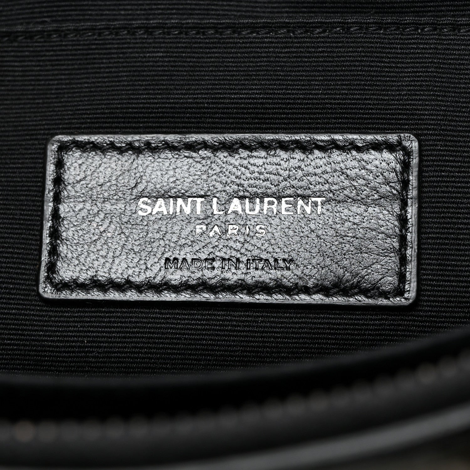 Saint Laurent Texturized Patent Monogram iPad Case Black 6 of 10