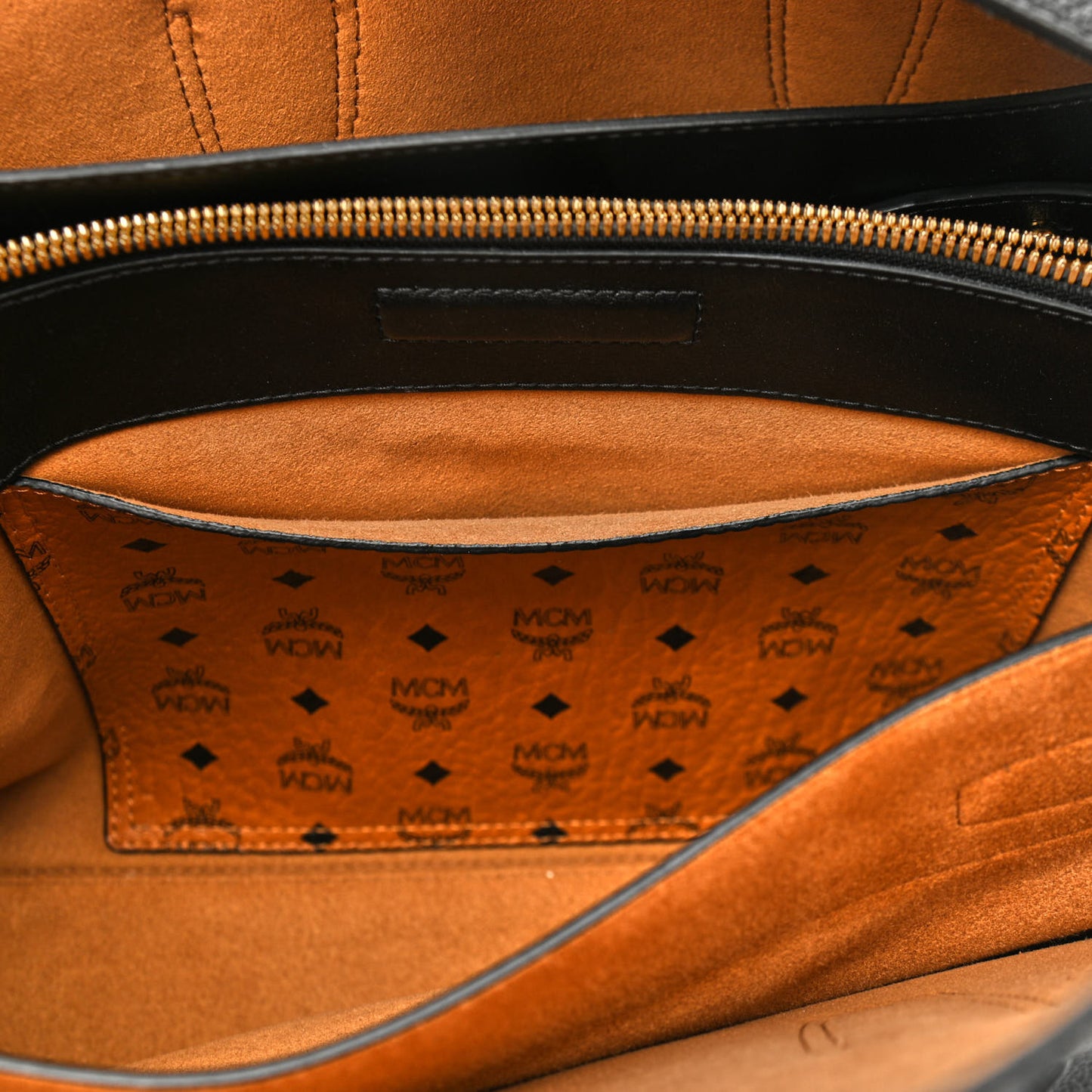 Grained Calfskin Medium Milla Tote Black